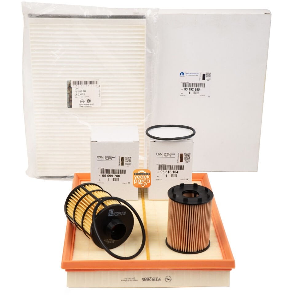 Periyodik Bakım Filtre Seti Opel Astra H 1.3 (Tırnaklı Tipli Yağ Filtresi )