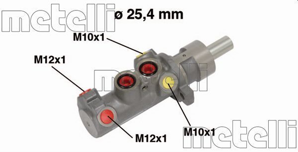 METELLİ 05-0641 | Ana Merkez Alüminyum (- ABS) (Ford Transit 2.4 TDCI V184 01 -)
