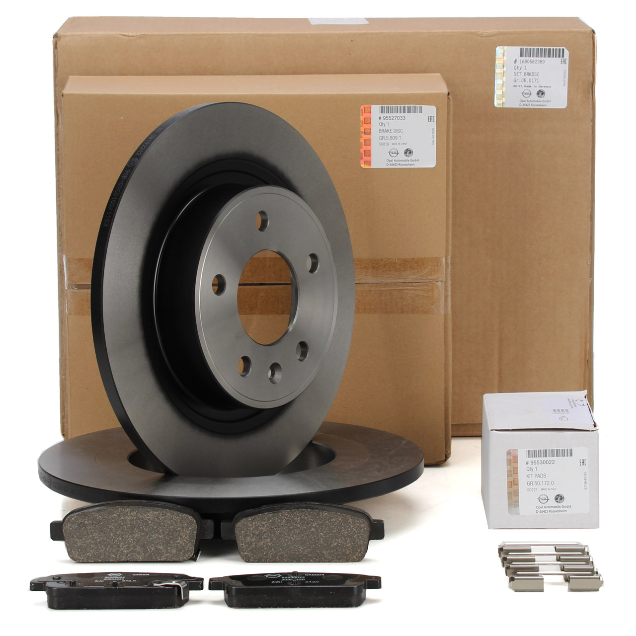 PSA 1680582380 | Opel Astra J 1.6 Dizel Arka Fren Disk Takımı Orijinal