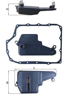 MAHLE HX193D | Şanzıman Yagı Filtre Seti (Mazda