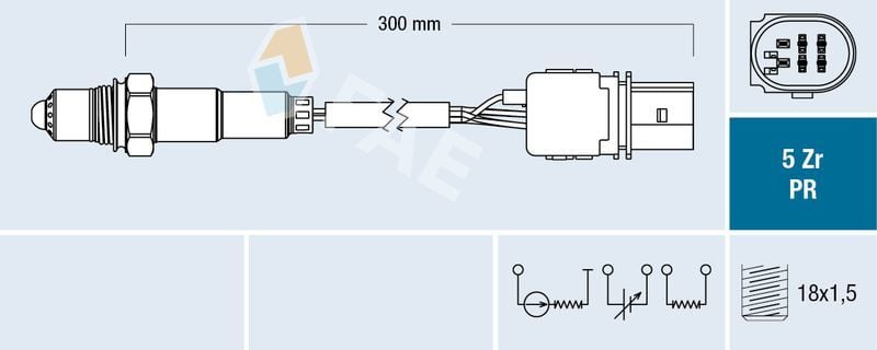FAE 75031 | Lambda Sensörü 02-Polo-Fabia-Ibiza 1.4 16V *Bky* Ondekı