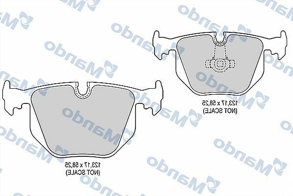 MANDO MBF015407 | Fren Balata Arka 3S-E46 7S-E38 X3-E83 X5-E53