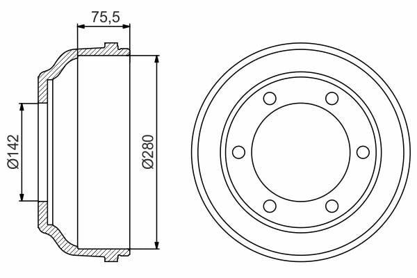 BOSCH 0986477195 | Kampana (Ad) 00-Transit | 2 Adet