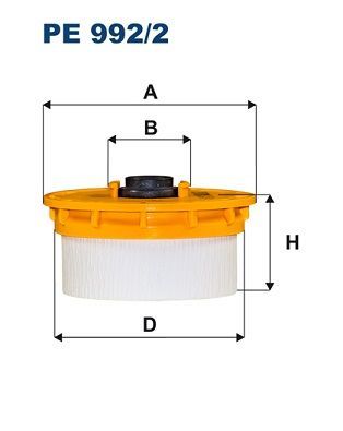 FILTRON PE992-2 | Mazot Filtresi 08-Land Cruiser 4.5 D4-D
