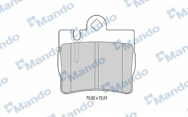 MANDO MBF015155 | Fren Balata Arka 99-06 S-Seri (C215)