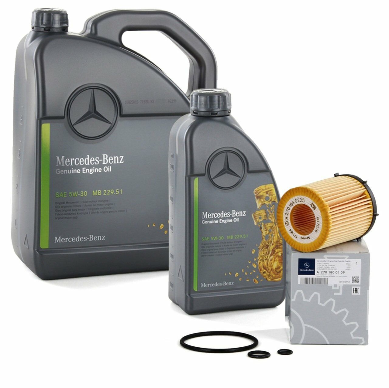 Mercedes W205 Kasa C180 Periyodik Bakım Seti Yağ Filtresi Ve Motor Yağı Orijinal