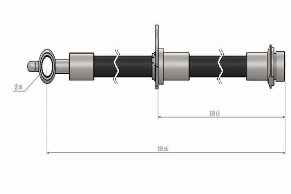 CAVO C900963A | Ön Sol Fren Hortumu Toyota Corolla 1.4 1.6 Vvt-I 01-06 Verso 01-04 | 2 Adet