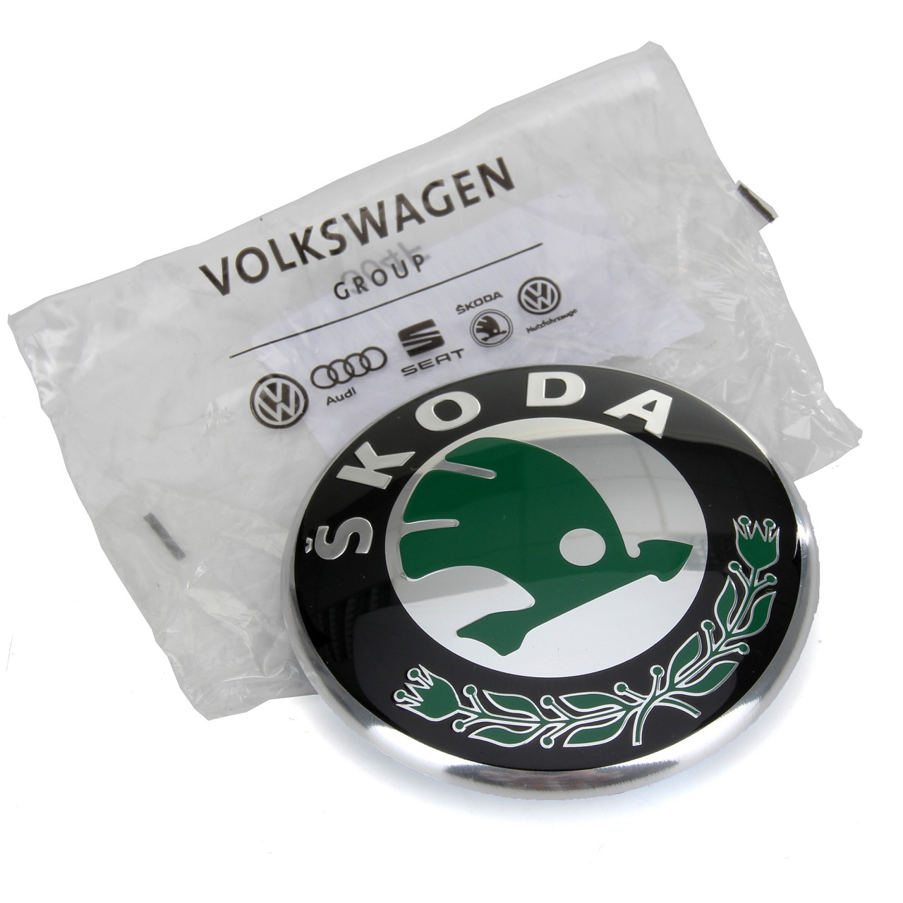 VAG / ORJINAL 1U0853621CMEL | Skoda Octavia 1997-2012 Model Arası Ön Kaput-Arka Bağaj Kapağı Logosu Orijinal