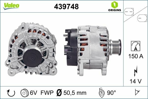 VALEO 439748 | Alternatör 14V 150A A4 13-15 A5 12-17
