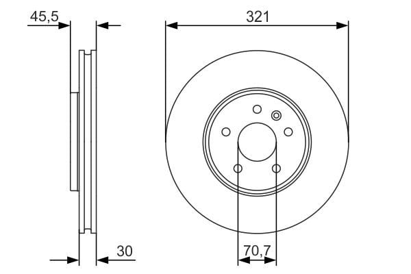 BOSCH 0986479667 | Disk On (Ad) Astra.J 17Jant | 2 Adet