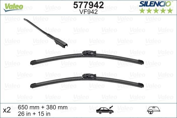 VALEO 577942 | Silgi Süpürgesi Tk 65 + 38Cm 16-Captur