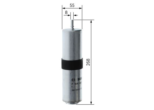 BOSCH F026402257 | Mazot Filtresi 14-2-Seri (F45-F46) X1 (F48)-Mini Cooper