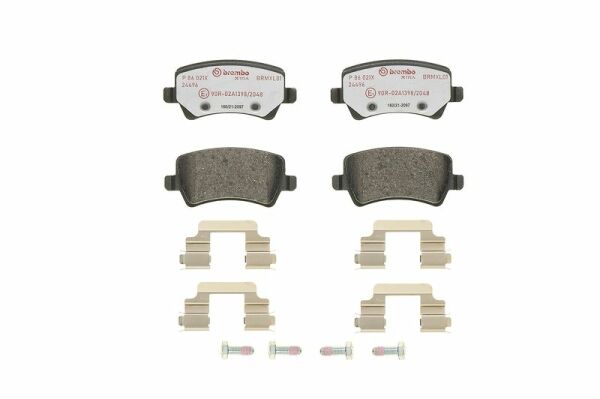 BREMBO P86021X | Fren Balatası Arka (Ford S / Max 1.8 TDCI 2.0Tdcı 2.0 06 / Volvo S60-S80-Xc60-Xc70-V60-V70 (09-17) (Freelander II 13 Evoqu 12)