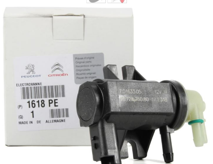 MOPAR (PSA) 1618.PE | Peugeot 308 2007-2013 Turbo Selenoid Valf PSA