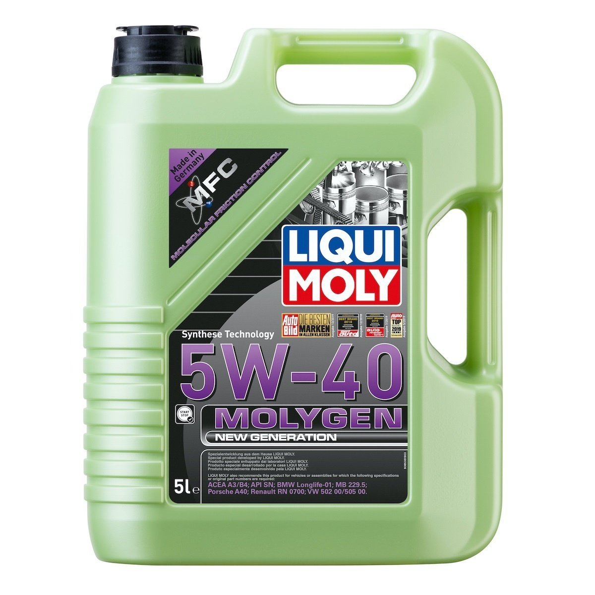 LIQUI MOLY 8536 | Molygen 5W40 Motor Yağı New Generation 5 Litre (8536)