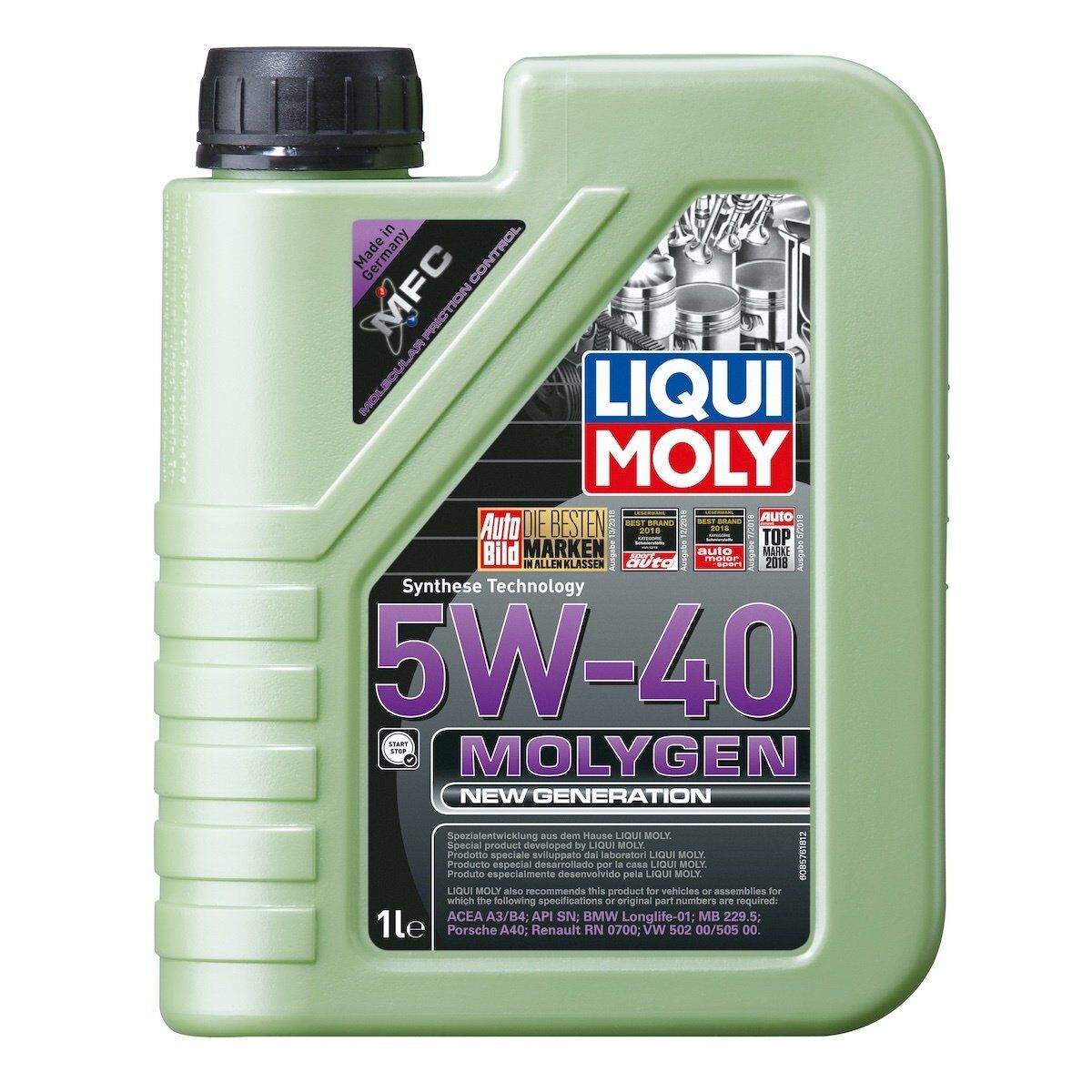 LIQUI MOLY 8576 | Molygen 5W40 Motor Yağı New Generation 1 Litre (8576)