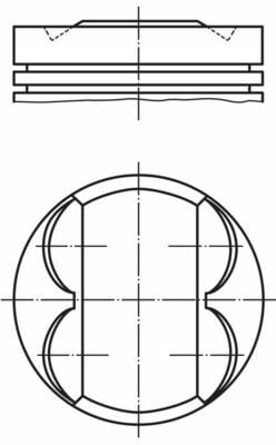 MAHLE 011PI00113002 | Motor Piston + Segman Komple (0,50) Opel – Chevrolet 1.2 – A12xer | 4 Adet