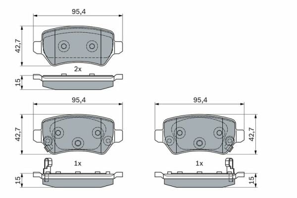 BOSCH 0986494954 | Fren Balata Arka 12-Ceed