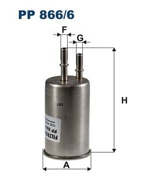 FILTRON PP866-6 | Benzin Filtresi 10-S60-S80-V40-V60-V70-Xc60-Xc70 152Hp