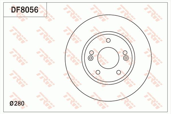 TRW DF8056 | Kia Ceed 12-Hyundai i30 12-Ön Fren Disk Takımı 51712A6000 | 1 Adet