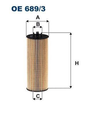 FILTRON OE689-3 | Yağ Filtresi 11-Freemont-Grand Cherokee 3.6