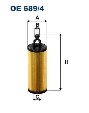 FILTRON OE689-4 | Yağ Filtresi 12-Ft.Freemont 3.64×4