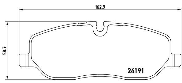 BREMBO P44014 | Fren Balatası Ön Landrover Dıscovery3 R.Rover Sport 2.7