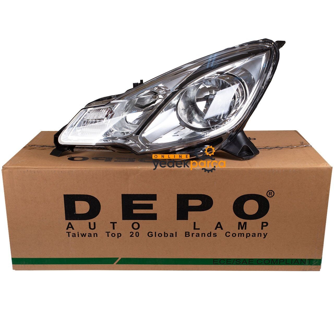 DEPO 552-1134LMLDEM7 | Citroen C3 2009-2015 Sol Ön Far Siyah Tip