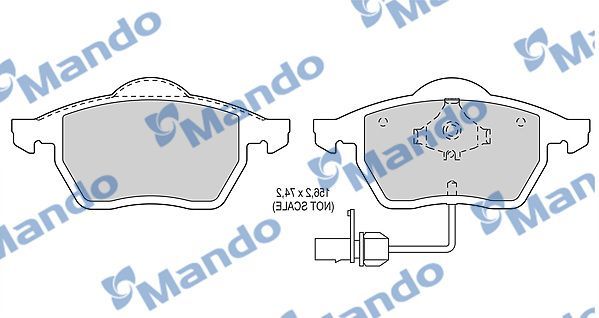 MANDO MBF015143 | Fren Balata Ön 02-04 Aı.A6