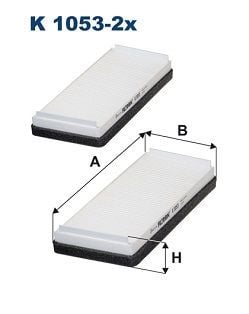 FILTRON K1053-2X | Polen Filtresi 98-E-Seri (W210)