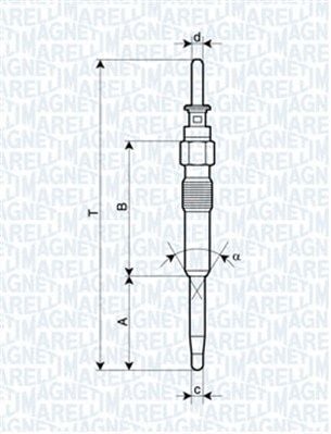 MAGNETI MARELLI 060900460606 | Kızdırma Bujisi 3-Seri (E46-E90) 5-Seri (E60-E61) X3-X5-X6 2.0-3.0D *U.K**