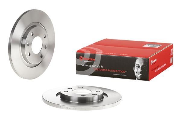 BREMBO 08.7238.10 | Fren Diski Ön Düz 266 mm (Peugeot Partner / 301 1.2 1.6 HDI 1.6 16V Berlingo 96 / C2 / C3 1.4 02) | 2 Adet