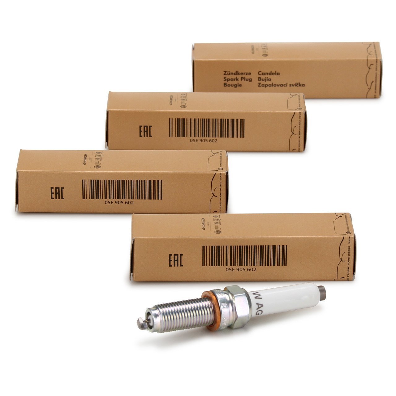 VAG / ORJINAL 05E905602 | Volkswagen Golf 8 2017 Sonrası 1.5 TSI DACA / DADA Ateşleme Buji Takımı Orijinal