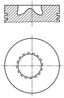 MAHLE 0150401 | Piston + Segman 0.65 (94.32mm) (Ford Transit 2.5 TD 91-03.00 944 F-6110-Aa T12 T15)