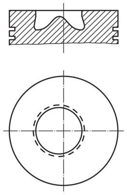MAHLE 0150401 | Piston + Segman 0.65 (94.32mm) (Ford Transit 2.5 TD 91-03.00 944 F-6110-Aa T12 T15)