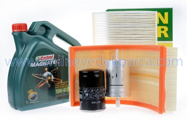 Volkswagen Bora 1,8 AGN-AGU Periyodik Bakım Seti Motor Yağlı Mann / Castrol Marka