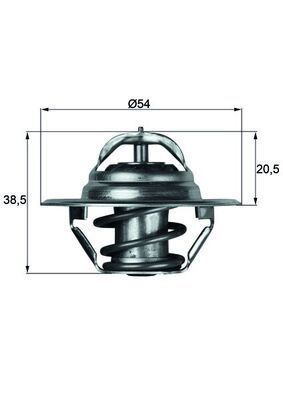 MAHLE TX383D | Termostat 83C (VW Polo 1.4 16V 1.4 1.2Tsı)