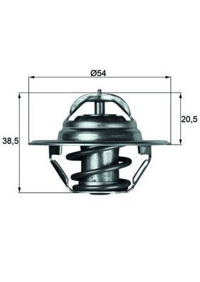 MAHLE TX383D | Termostat 83C (VW Polo 1.4 16V 1.4 1.2Tsı)