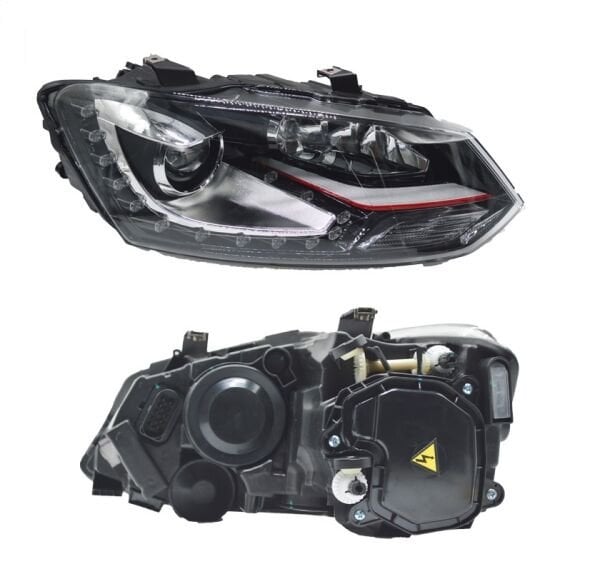 İTHAL 6R1941040B | Volkswagen Polo 2010-2017 Model Arası GTI Model Kırmızı Şerit Sağ Far