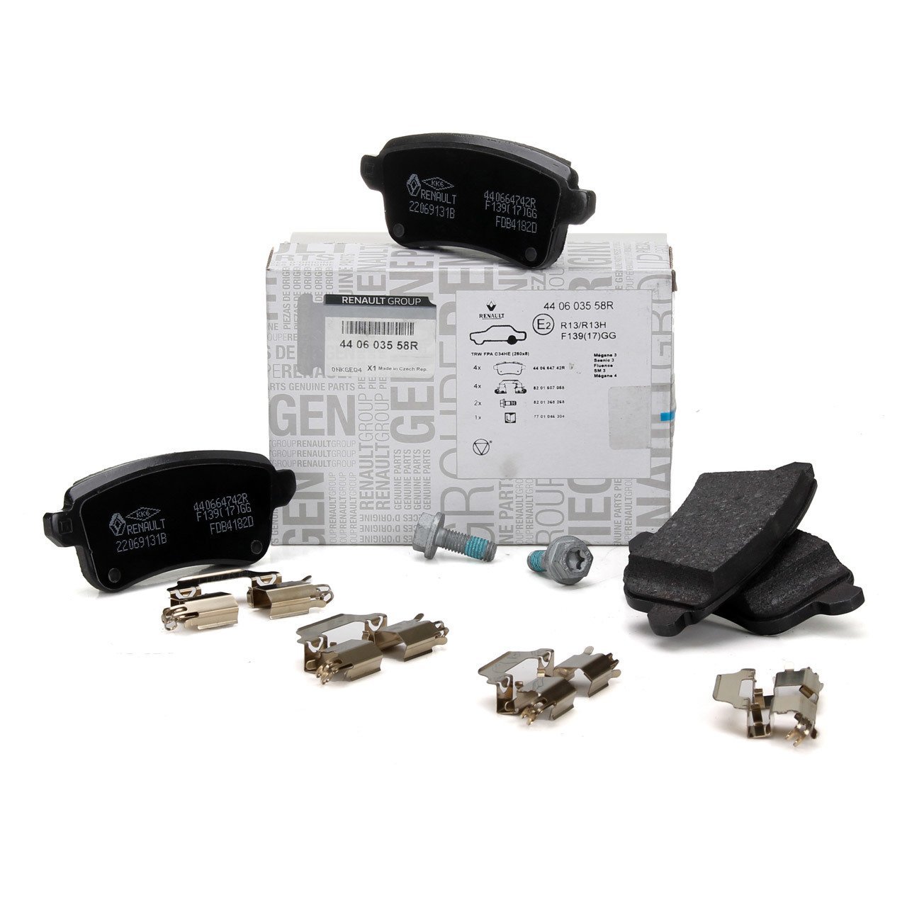 MAIS 440603558R | Renault Fluence Arka Fren Balatası (Elektronik Park Sistemi)