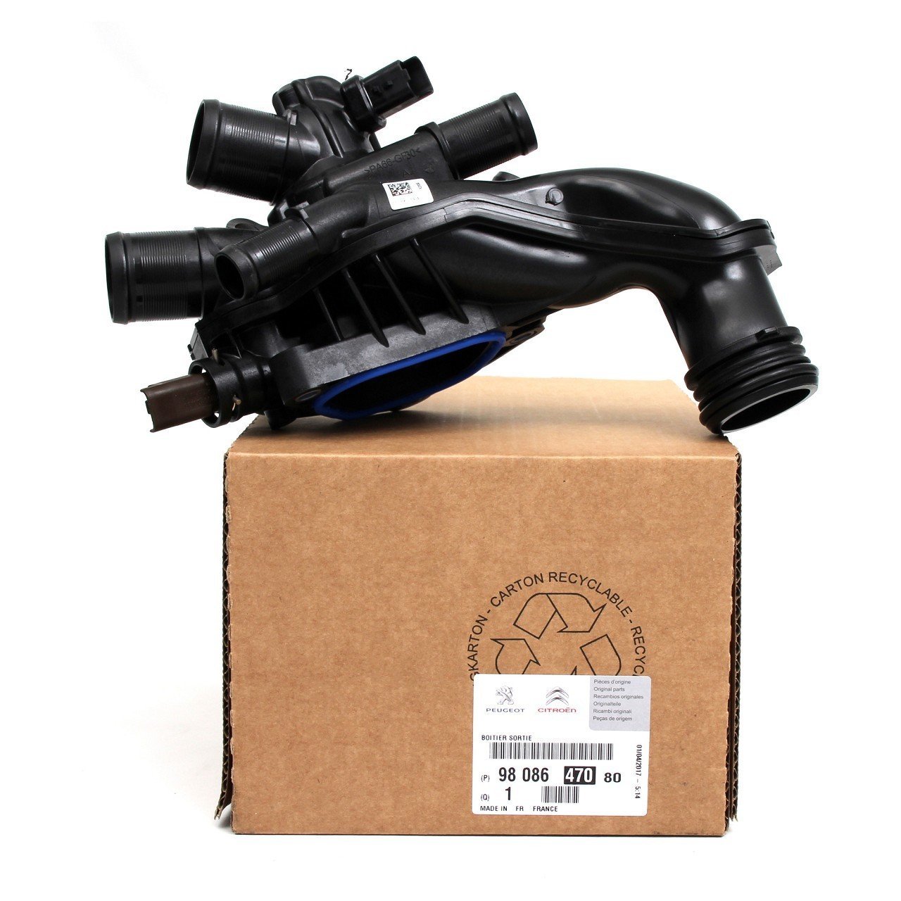 PSA 9808647080 | Peugeot 3008 1.6 Benzinli EP6 Termostat Komple Orijinal