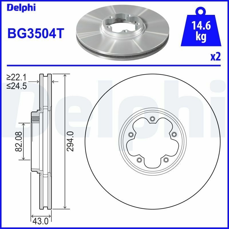 DELPHI BG3504T | Disk On 00-Transit V184 | 1 Adet