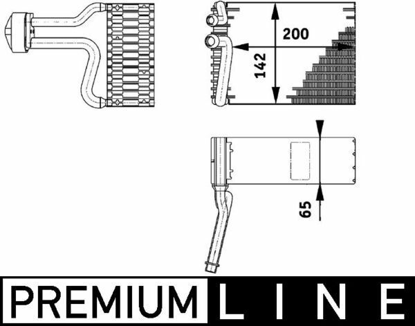 MAHLE AE66000P | Evaporatör 639 Arka (Ae66000p)