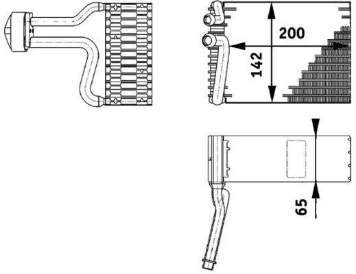 MAHLE AE66000P | Evaporatör 639 Arka (Ae66000p)