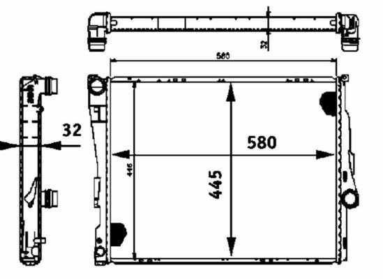 MAHLE CR457000P | Radyatör E-46 Mekanik (Cr457000p)
