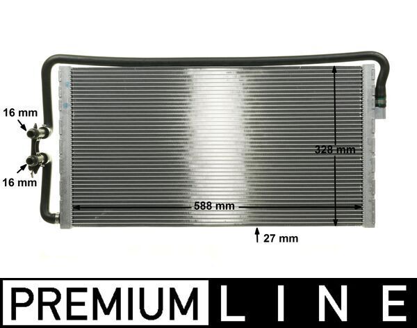 MAHLE CR1044000P | / BMW F10 M5-F12 M6 Su Radyatörü 17112284244