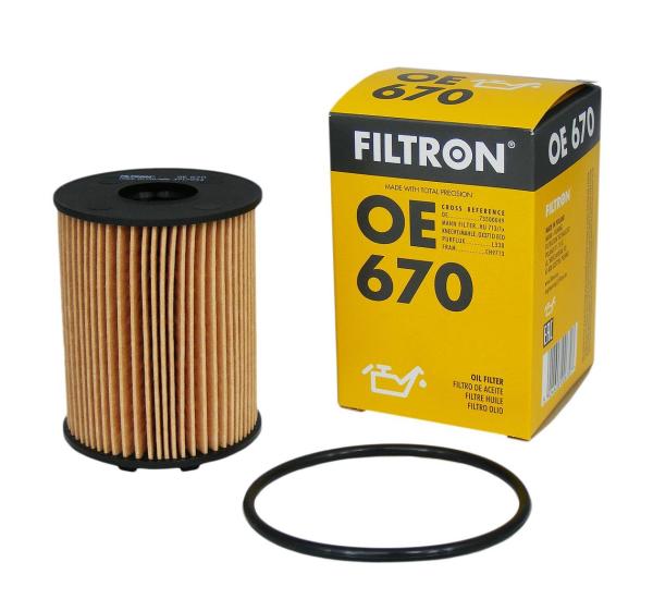 FILTRON OE670 | Fiat Linea Euro 3- 4 1.3 Dizel Tırnaklı Tip Yağ Filtresi
