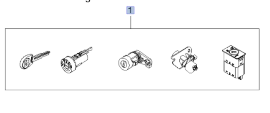 96415726 KONTAK KİLİT TAKIMI KALOS AVEO