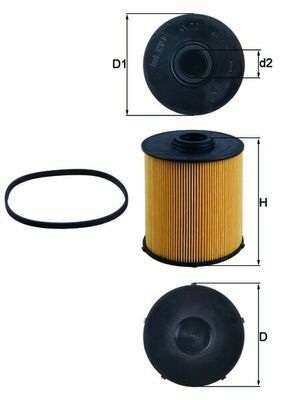 MAHLE KX70D | Yakıt Filtresi W202 97-00 S202 97-01 W210 98-02 S210 99-03