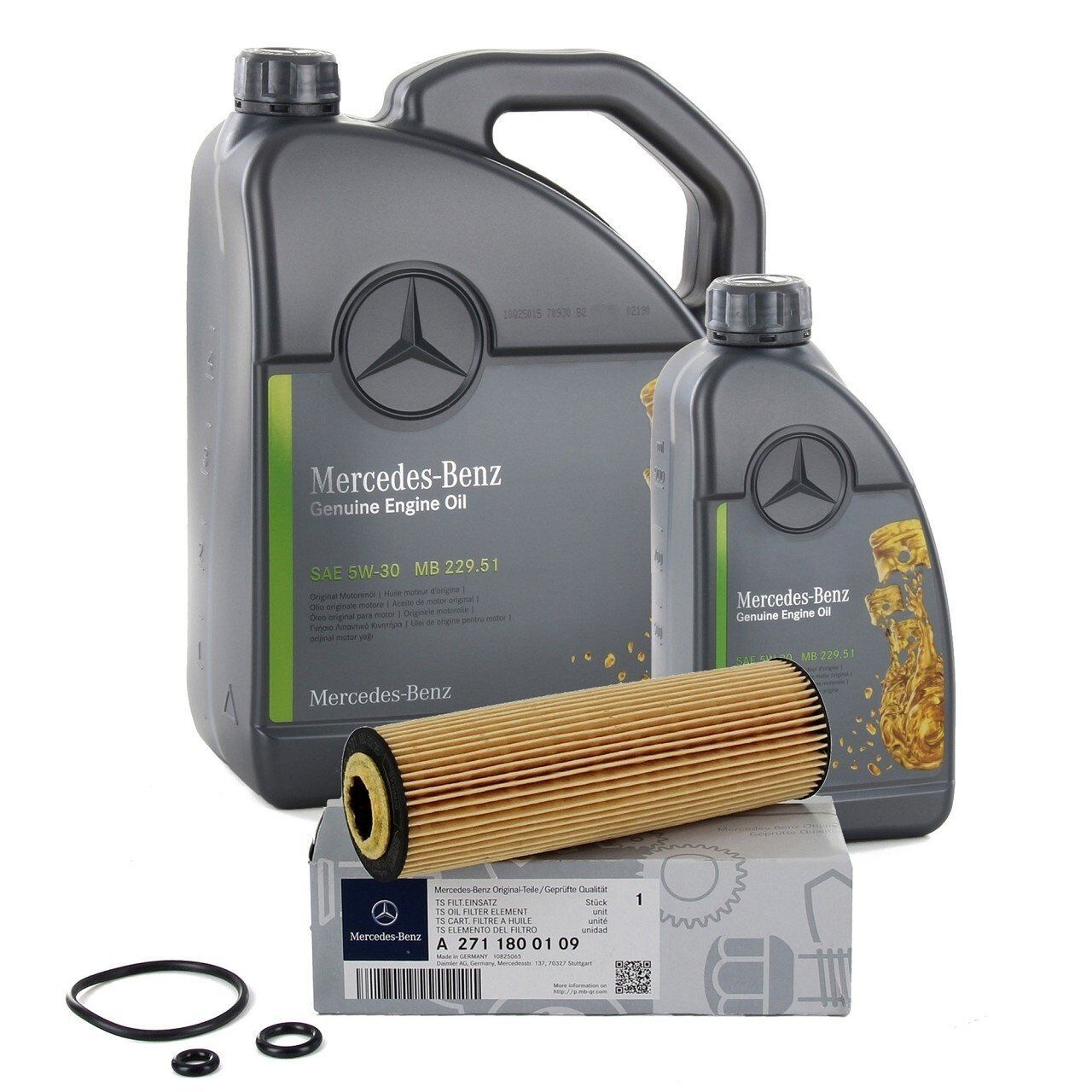 Mercedes W204 Kasa C180 Kompressor Yağ Filtresi Ve Motor Yağı Orijinal